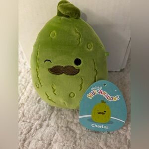Squishmallow Charles the Pickle 5 inch Squishdate 10/25/2022
